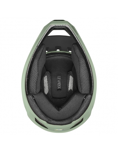 Kask rowerowy full face Uvex Ravage Moss Green - Black Mat