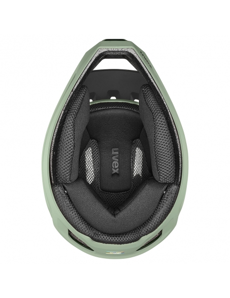 Kask rowerowy full face Uvex Ravage Moss Green - Black Mat