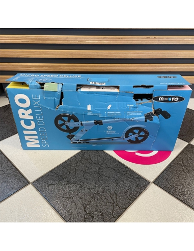 OUTLET Hulajnoga dwukołowa Micro Speed Deluxe Alaskan Blue [uszkodzone opakowanie]