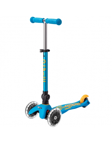 Hulajnoga Mini Micro Deluxe Foldable LED Ocean Blue (składana, świecące koła)