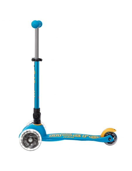 Hulajnoga Mini Micro Deluxe Foldable LED Ocean Blue (składana, świecące koła)