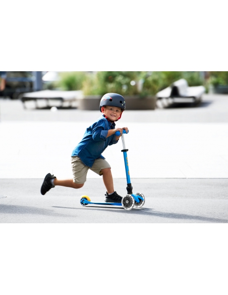 Hulajnoga Mini Micro Deluxe Foldable LED Ocean Blue (składana, świecące koła)