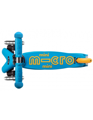 Hulajnoga Mini Micro Deluxe Foldable LED Ocean Blue (składana, świecące koła)