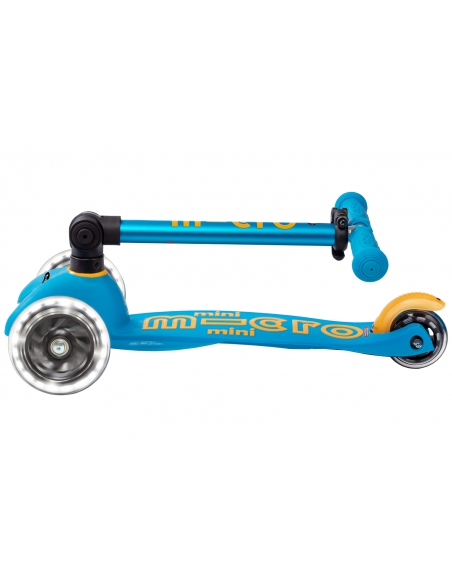 Hulajnoga Mini Micro Deluxe Foldable LED Ocean Blue (składana, świecące koła)