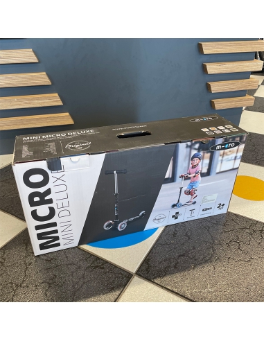 OUTLET Hulajnoga Mini Micro Deluxe Black-Grey [uszkodzone opakowanie]
