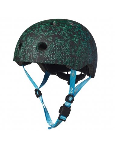 Kask dziecięcy Micro Mandala Green-Blue