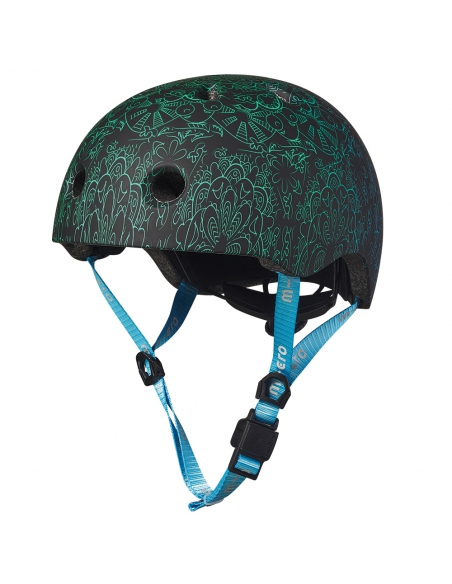 Kask dziecięcy Micro Mandala Green-Blue