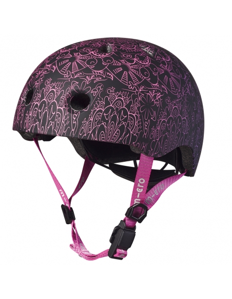 Kask dziecięcy Micro Mandala Pink-Purple