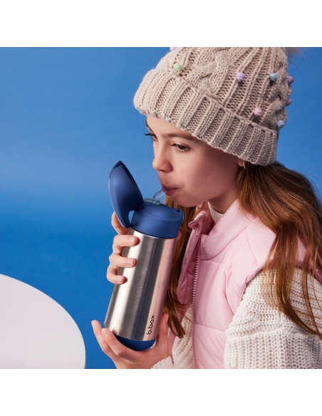 Butelka bidon termiczny ze słomką b.box 500ml Midnight