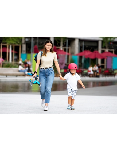 Hulajnoga Mini Micro Deluxe Foldable LED Navy Blue (składana, świecące koła)