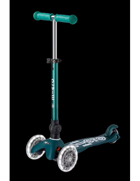 Hulajnoga Mini Micro Deluxe Foldable LED FOLD ECO Green (składana, świecące koła)