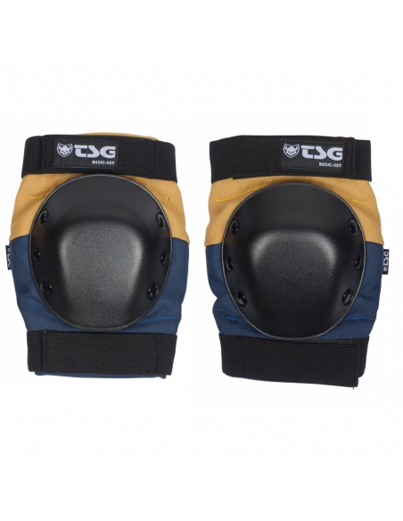 Ochraniacze (na kolana, łokcie, nadgarstki) TSG Basic Set Night Blue - Dust Yellow