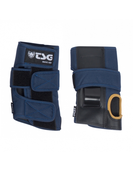 Ochraniacze (na kolana, łokcie, nadgarstki) TSG Basic Set Night Blue - Dust Yellow