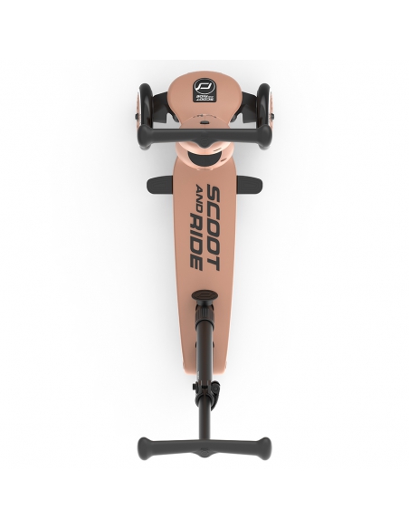 Hulajnoga Jeździk Scoot&Ride Highwaykick1 Push and Go 2w1 Mocha (drążek do pchania) + pasek do noszenia GRATIS