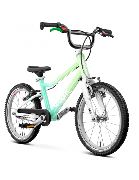 Rower dziecięcy woom 3 GO AUTOMAGIC spearmint crush (16") miętowy (z automatyczną przerzutką) [limitowana edycja]