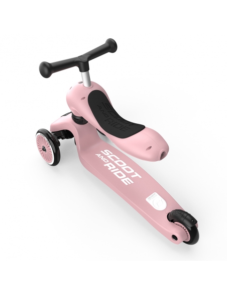 Hulajnoga i jeździk Scoot&Ride Highwaykick1 2w1 Rose Hulajnoga i jeździk Scoot&Ride Highwaykick1 2w1 Rose