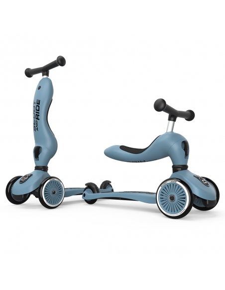 Hulajnoga i jeździk Scoot&Ride Highwaykick1 2w1 Steel