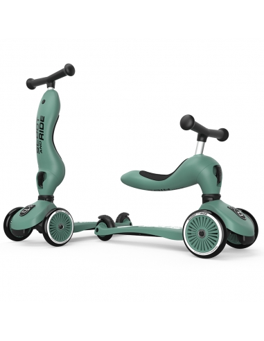 Hulajnoga i jeździk Scoot&Ride Highwaykick1 2w1 Forest