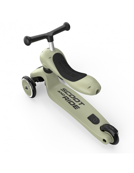 Hulajnoga i jeździk Scoot&Ride Highwaykick1 2w1 Olive