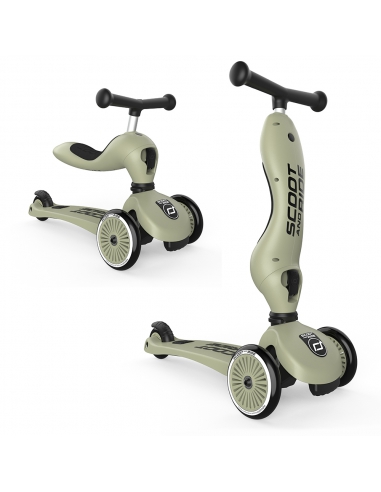 Hulajnoga i jeździk Scoot&Ride Highwaykick1 2w1 Olive