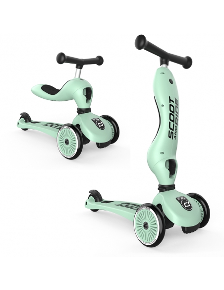 Hulajnoga i jeździk Scoot&Ride Highwaykick1 2w1 Kiwi