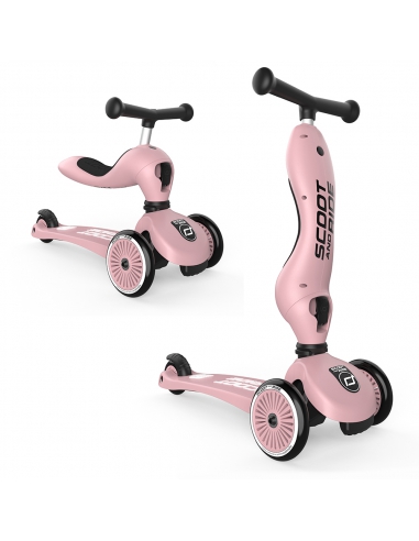 Hulajnoga i jeździk Scoot&Ride Highwaykick1 2w1 Rose