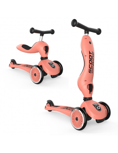 Hulajnoga i jeździk Scoot&Ride Highwaykick1 2w1 Peach