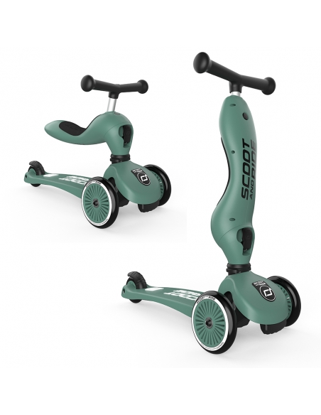 Hulajnoga i jeździk Scoot&Ride Highwaykick1 2w1 Forest