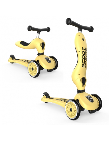 Hulajnoga i jeździk Scoot&Ride Highwaykick1 2w1 Lemon