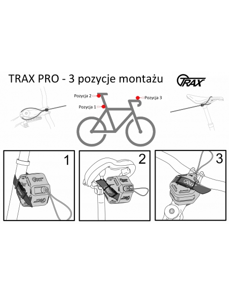 Hol rowerowy TRAX Pro (rozwijana linka)