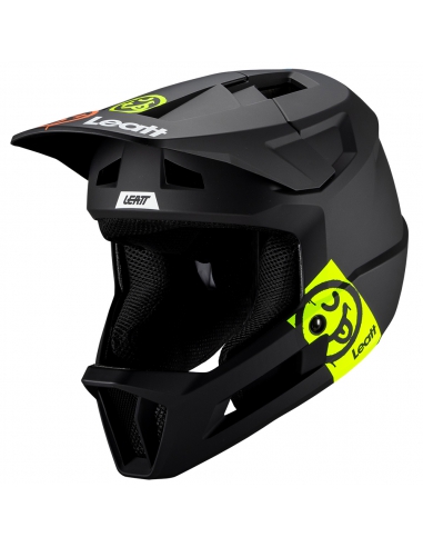 Kask rowerowy full face LEATT MTB Gravity 1.0 Junior V25 Black