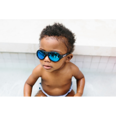 Okulary przeciwsłoneczne dla dzieci Babiators Polaryzacja Black Ops Black niebieskie szkła