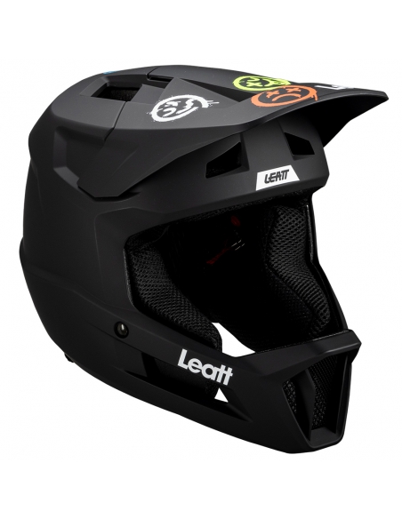 Kask rowerowy full face LEATT MTB Gravity 1.0 Junior V25 Black
