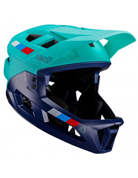 Kask rowerowy full face LEATT MTB Enduro 2.0 Junior V24 Aqua (odpinana garda)