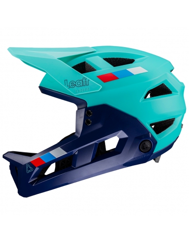 Kask rowerowy full face LEATT MTB Enduro 2.0 Junior V24 Aqua (odpinana garda)