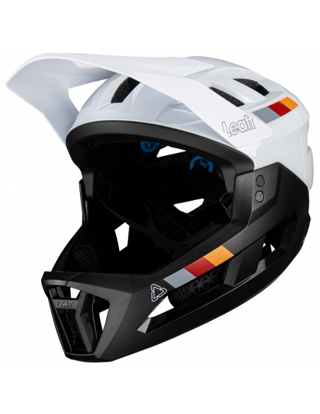 Kask rowerowy full face LEATT MTB Enduro 2.0 Junior V23 White (odpinana garda)