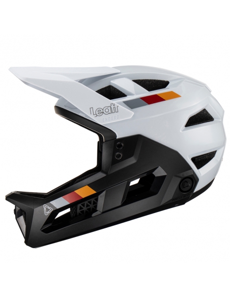 Kask rowerowy full face LEATT MTB Enduro 2.0 Junior V23 White (odpinana garda)