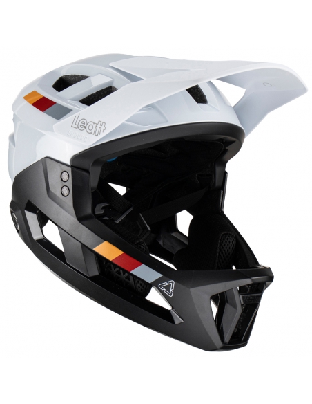 Kask rowerowy full face LEATT MTB Enduro 2.0 Junior V23 White (odpinana garda)