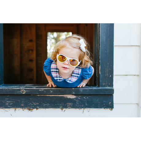 Okulary przeciwsłoneczne dla dzieci Babiators polaryzacja Wicked White