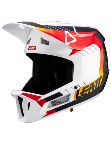 Kask rowerowy full face LEATT MTB Gravity 2.0 V24 White/Red