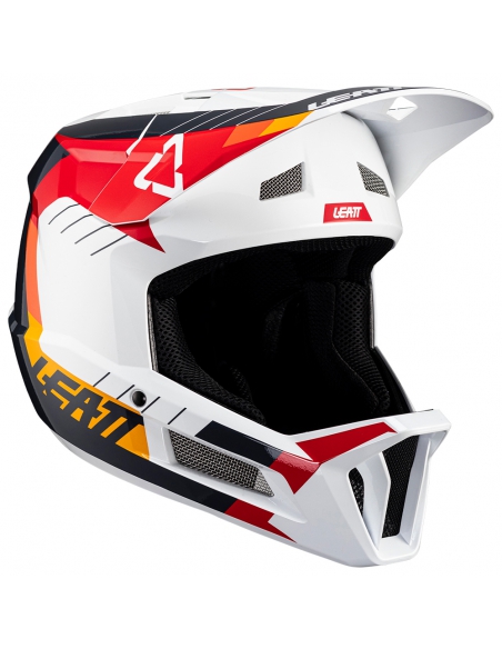 Kask rowerowy full face LEATT MTB Gravity 2.0 V24 White/Red