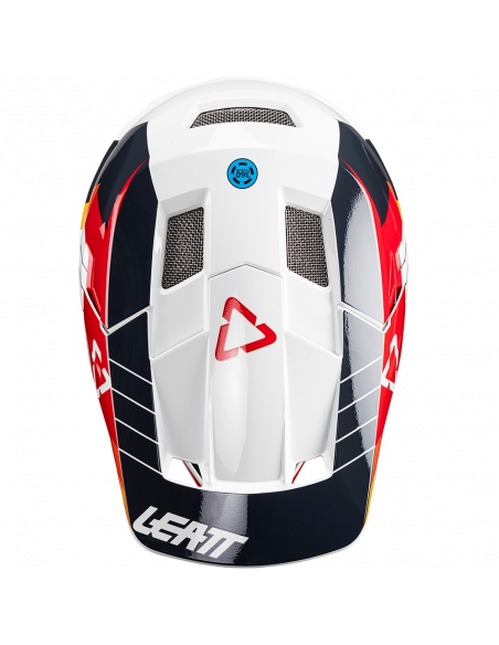 Kask rowerowy full face LEATT MTB Gravity 2.0 V24 White/Red