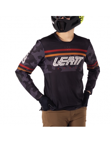 Koszulka rowerowa Leatt MTB Gravity 4.0 Junior Jersey Black