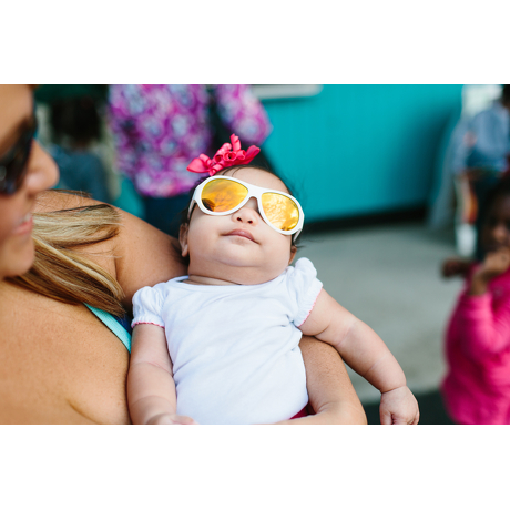 Okulary przeciwsłoneczne dla dzieci Babiators polaryzacja Wicked White