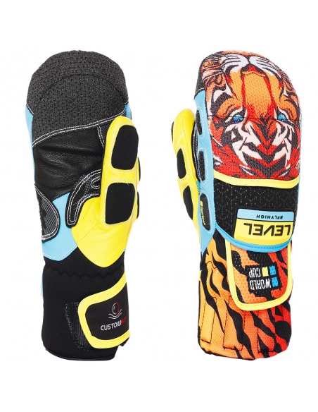 Rękawice narciarskie Level WorldCup JR CF Mitten (jednopalczaste) Orange