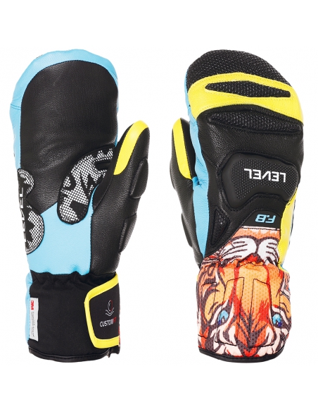 Rękawice narciarskie Level SQ JR CF Mitten (jednopalczaste) Orange