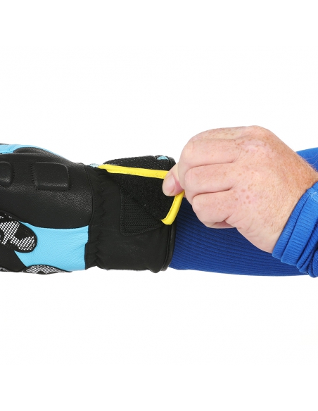 Rękawice narciarskie Level SQ JR CF Mitten (jednopalczaste) Yellow-Blue