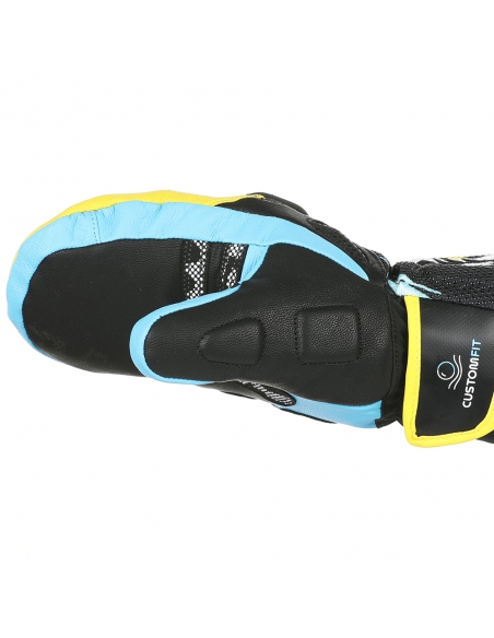 Rękawice narciarskie Level SQ JR CF Mitten (jednopalczaste) Yellow-Blue