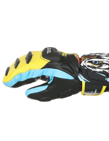 Rękawice narciarskie Level SQ JR CF Mitten (jednopalczaste) Yellow-Blue