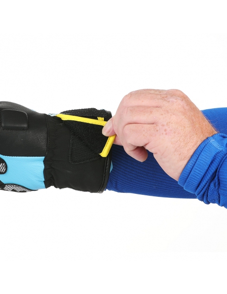 Rękawice narciarskie Level SQ JR CF Yellow-Blue